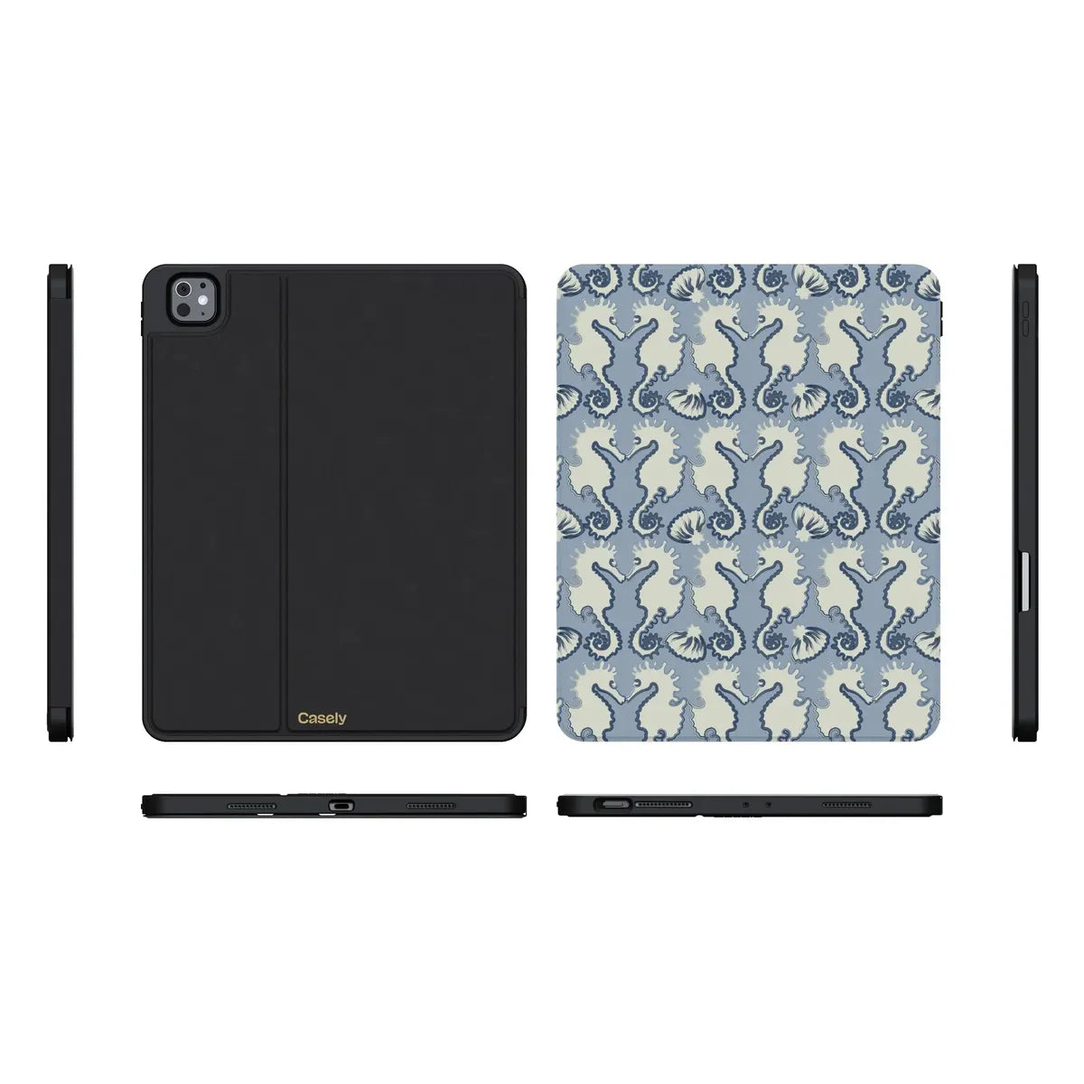 Seahorse Drift | Coastal Blues iPad Case