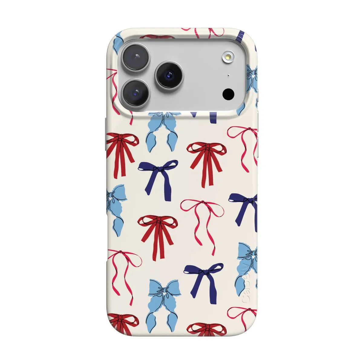 American Girlie | Red White & Blue Bows Case - iPhone 17 Pro