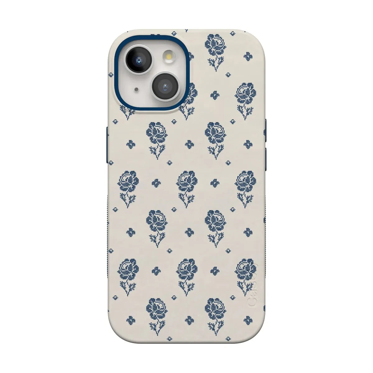 Seaside Stitch | Vintage Roses Case - iPhone 15