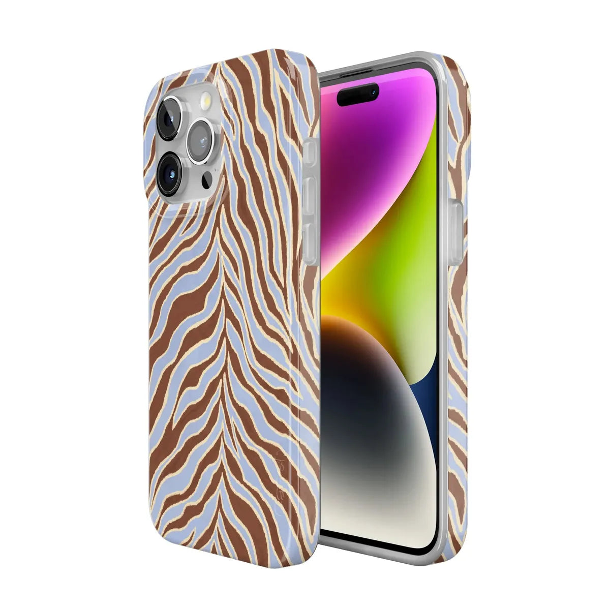 Untamed | Brown & Blue Zebra Case