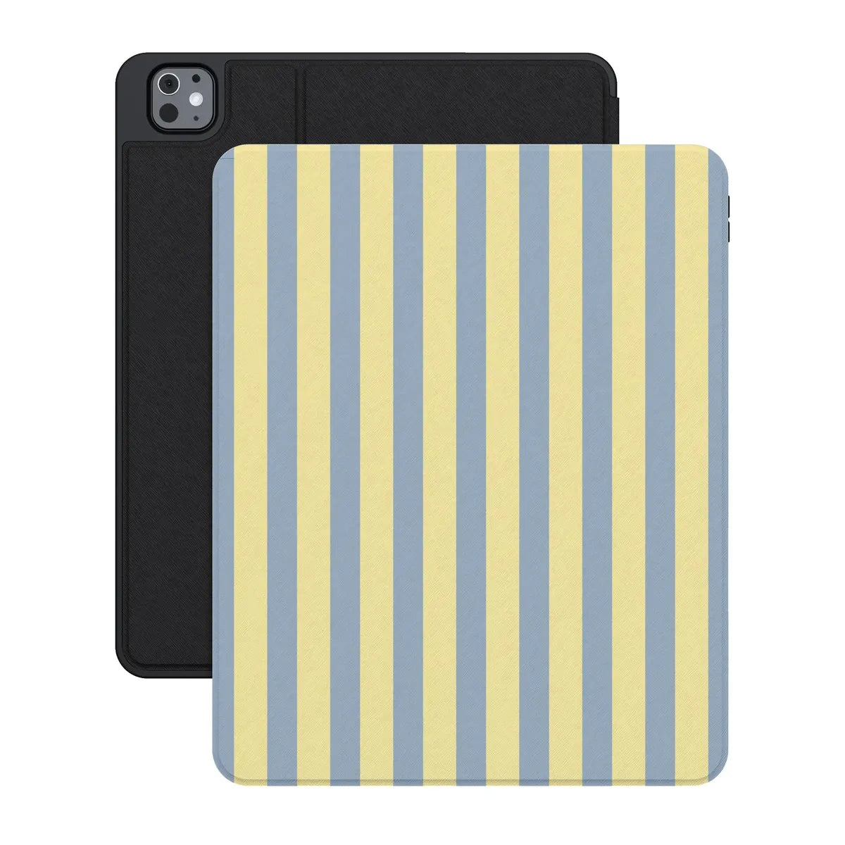 Coastline Stripes | Blue & Yellow iPad Case