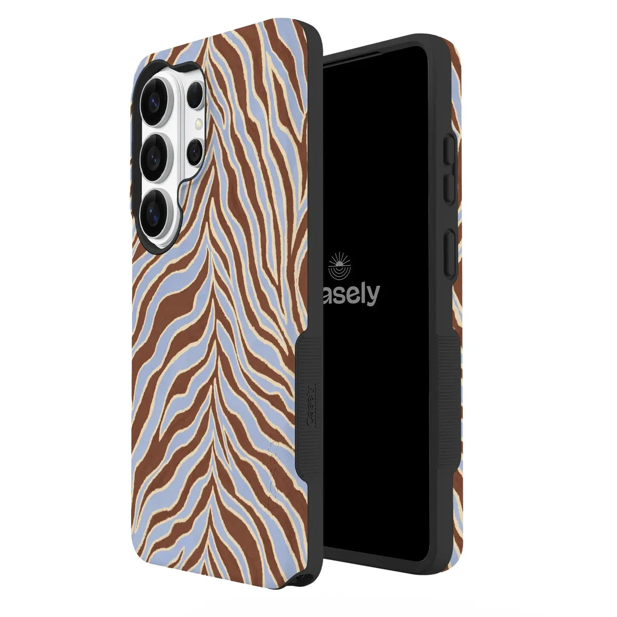 Untamed | Brown & Blue Zebra Case