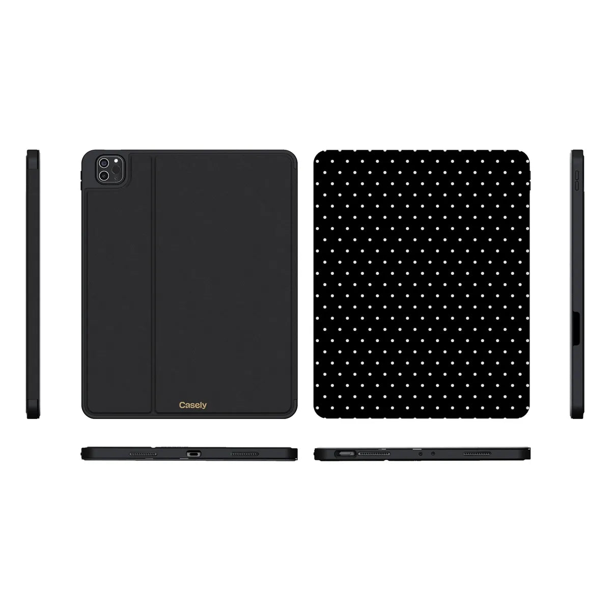 On the Dot | White Polka Dot iPad Case