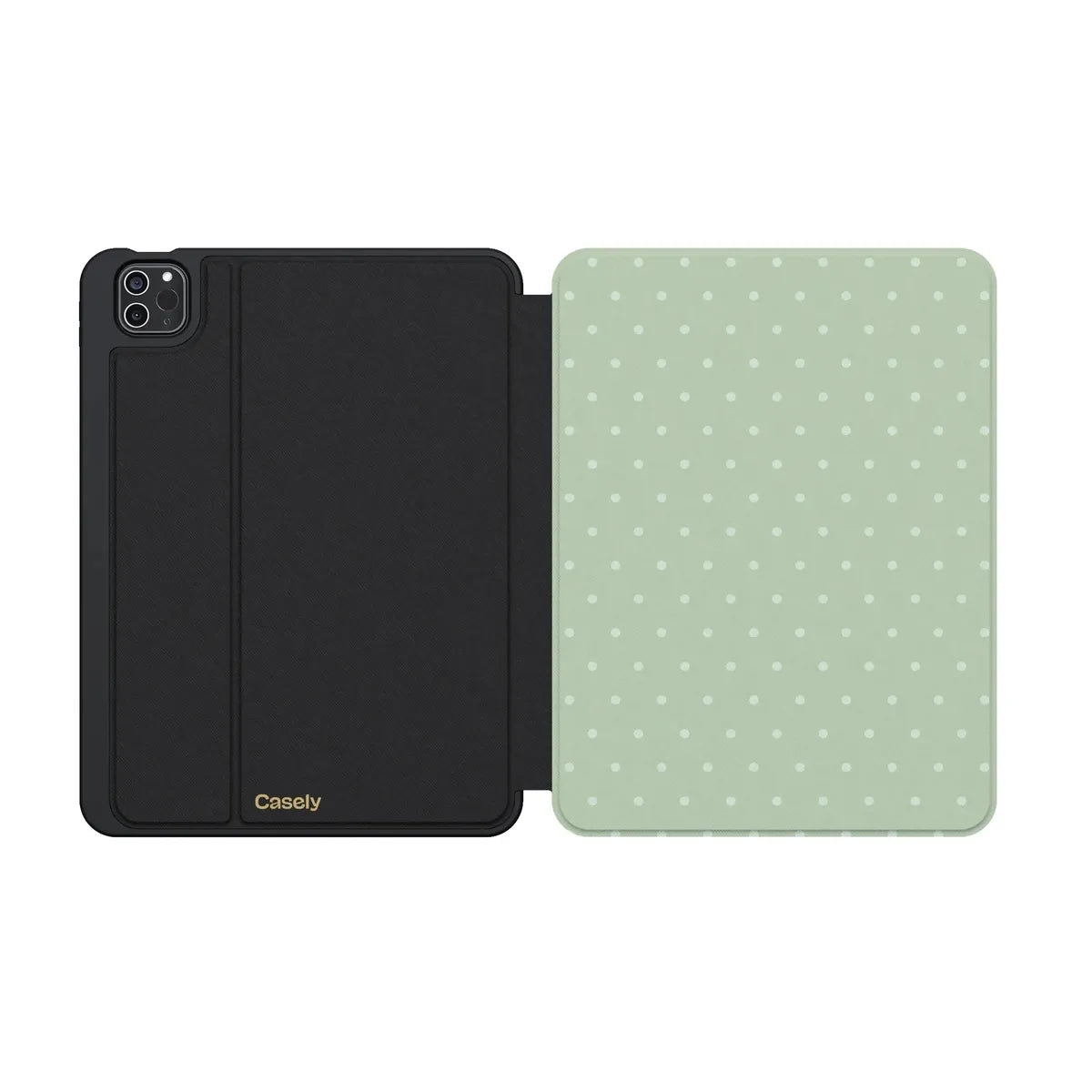On the Dot | Green Polka Dot iPad Case