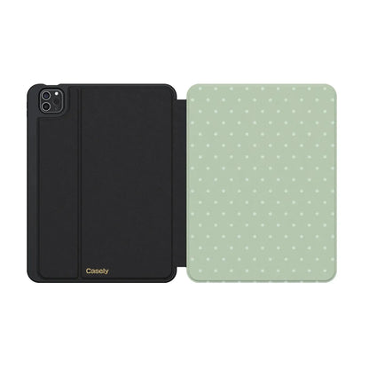 On the Dot | Green Polka Dot iPad Case