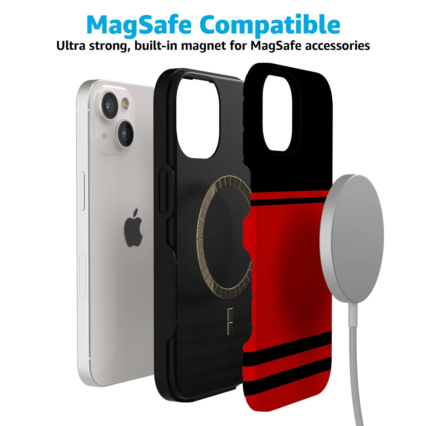 Storm Warning | Black & Red Stripes Case
