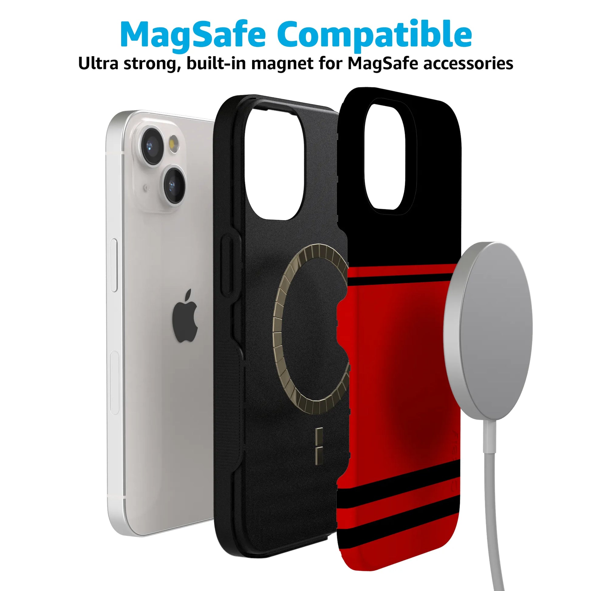 Storm Warning | Black & Red Stripes Case
