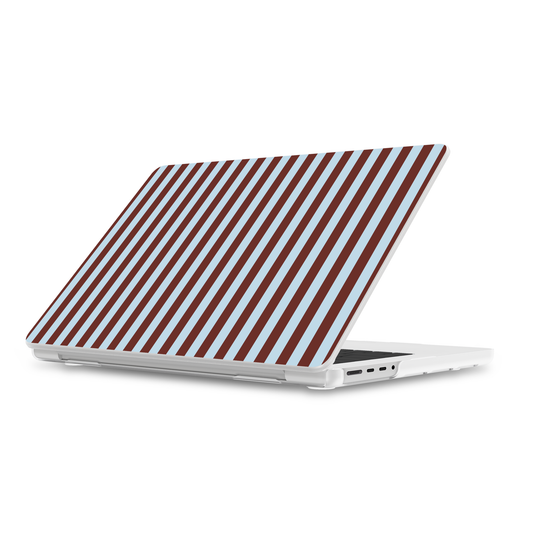 Sunday in Brooklyn | Blue Stripes Laptop Shell