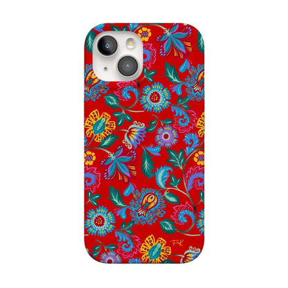 Painted Flowers | Frida Kahlo Floral Case iPhone Case get.casely Classic + MagSafe® iPhone 15