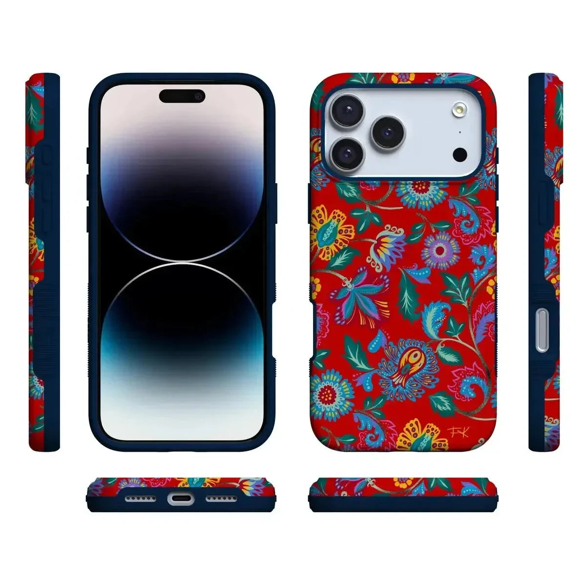 Painted Flowers | Frida Kahlo Floral Case iPhone Case get.casely