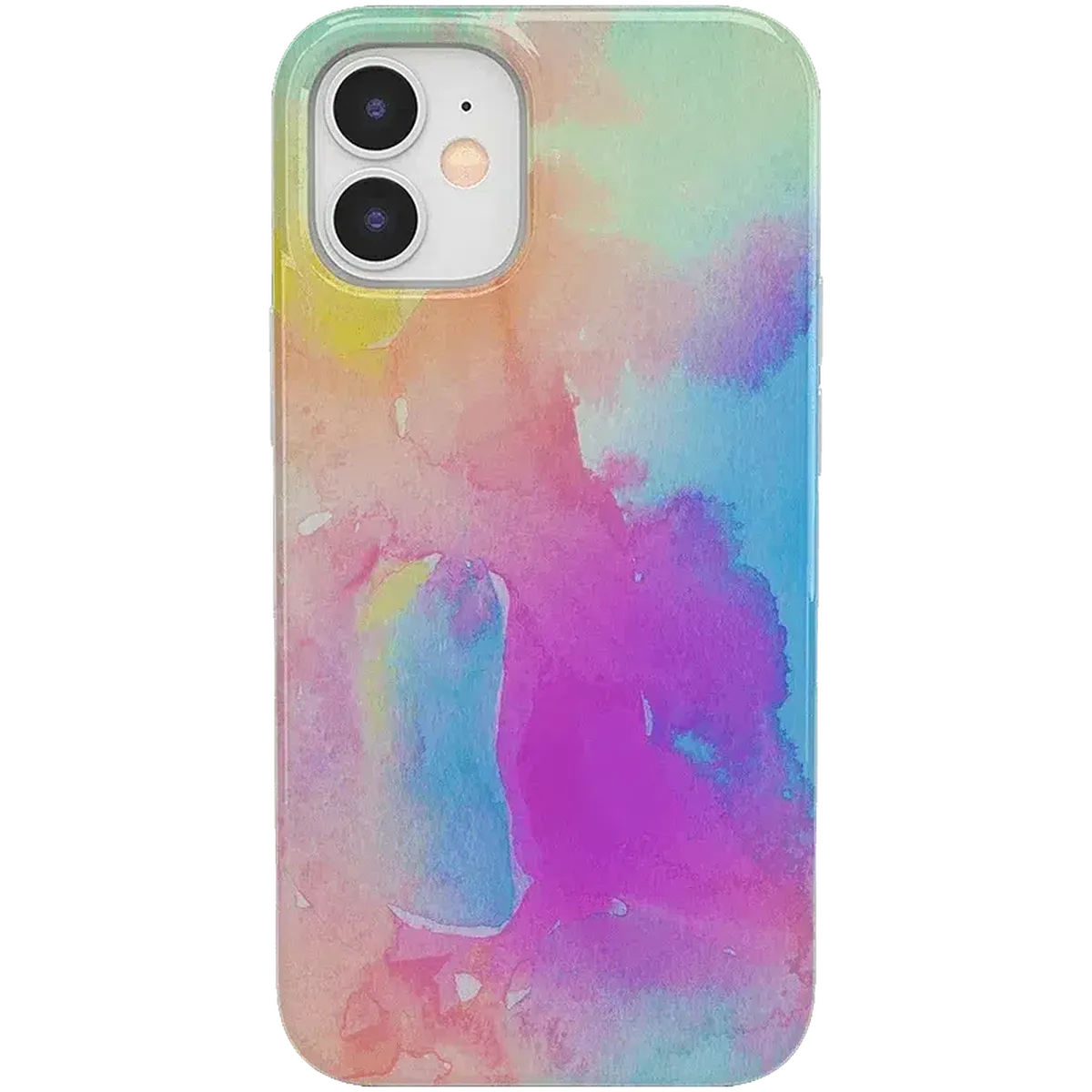 Painting in Pastels | Rainbow Watercolor Case iPhone Case get.casely Classic iPhone 12 Mini