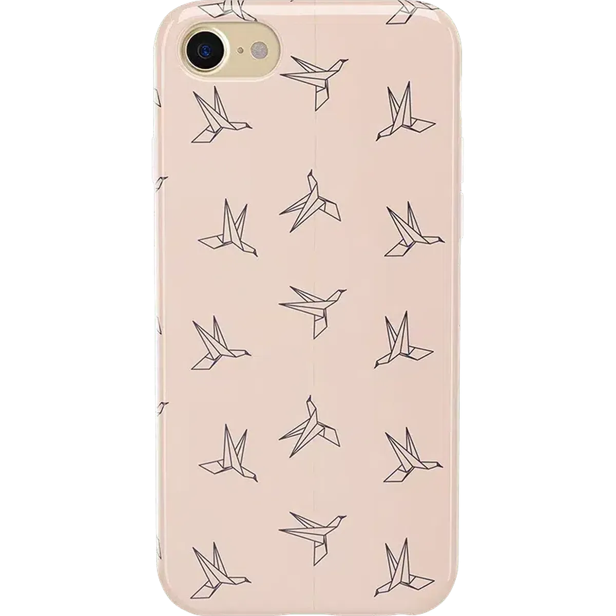 Paper Crane Origami | Beige Pattern iPhone Case get.casely Classic iPhone 6/7/8