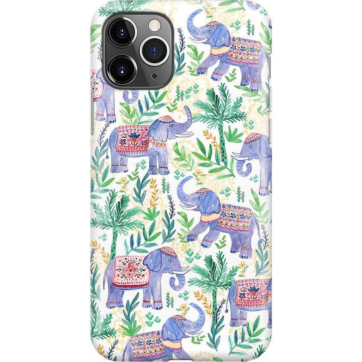 Pastel Gardens | Watercolor Elephant Floral Case iPhone Case get.casely Classic iPhone 11 Pro Max