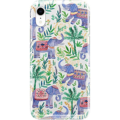 Pastel Gardens | Watercolor Elephant Floral Case iPhone Case get.casely Classic iPhone XR