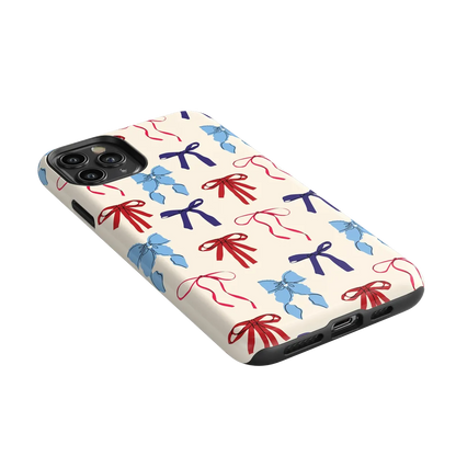 American Girlie | Red White & Blue Bows Case