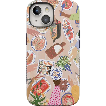 Picnic Party | Painted Collage Case iPhone Case get.casely Bold + MagSafe® iPhone 15 Plus