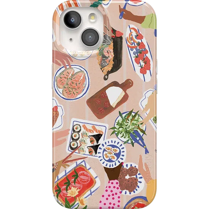 Picnic Party | Painted Collage Case iPhone Case get.casely Classic + MagSafe® iPhone 15 Plus