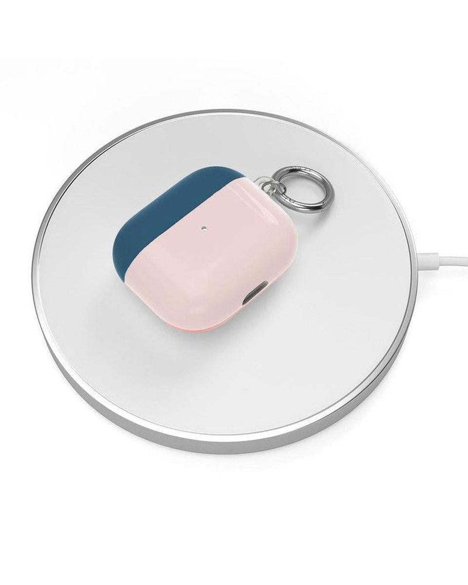Pink & Navy Blue | Colorblock AirPods Case AirPods Case get.casely