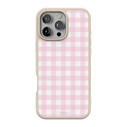 Pink Plaid | Sunday Best Case Phone Case get.casely Align + MagSafe® iPhone 16 Pro Max