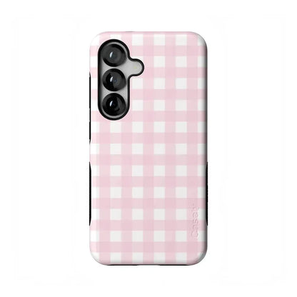 Pink Plaid | Sunday Best Case Phone Case get.casely Bold Flex + MagSafe® Galaxy S25