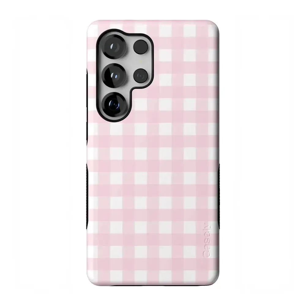 Pink Plaid | Sunday Best Case Phone Case get.casely Bold Flex + MagSafe® Galaxy S25 Ultra