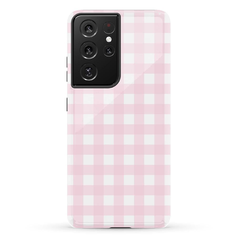 Pink Plaid | Sunday Best Case Phone Case get.casely Essential Galaxy S21 Ultra