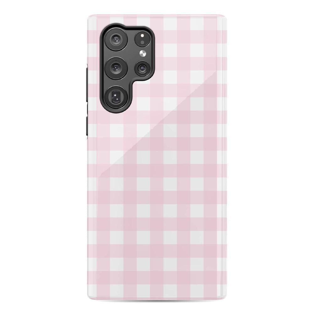 Pink Plaid | Sunday Best Case Phone Case get.casely Essential Galaxy S22 Ultra
