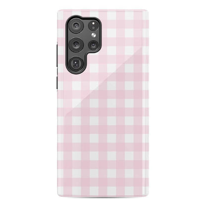 Pink Plaid | Sunday Best Case Phone Case get.casely Essential Galaxy S22 Ultra