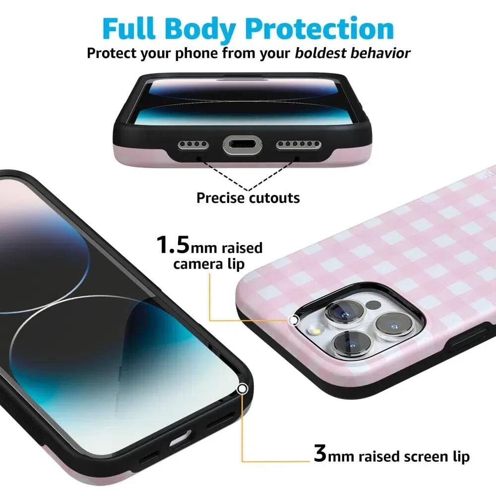 Pink Plaid | Sunday Best Case Phone Case get.casely