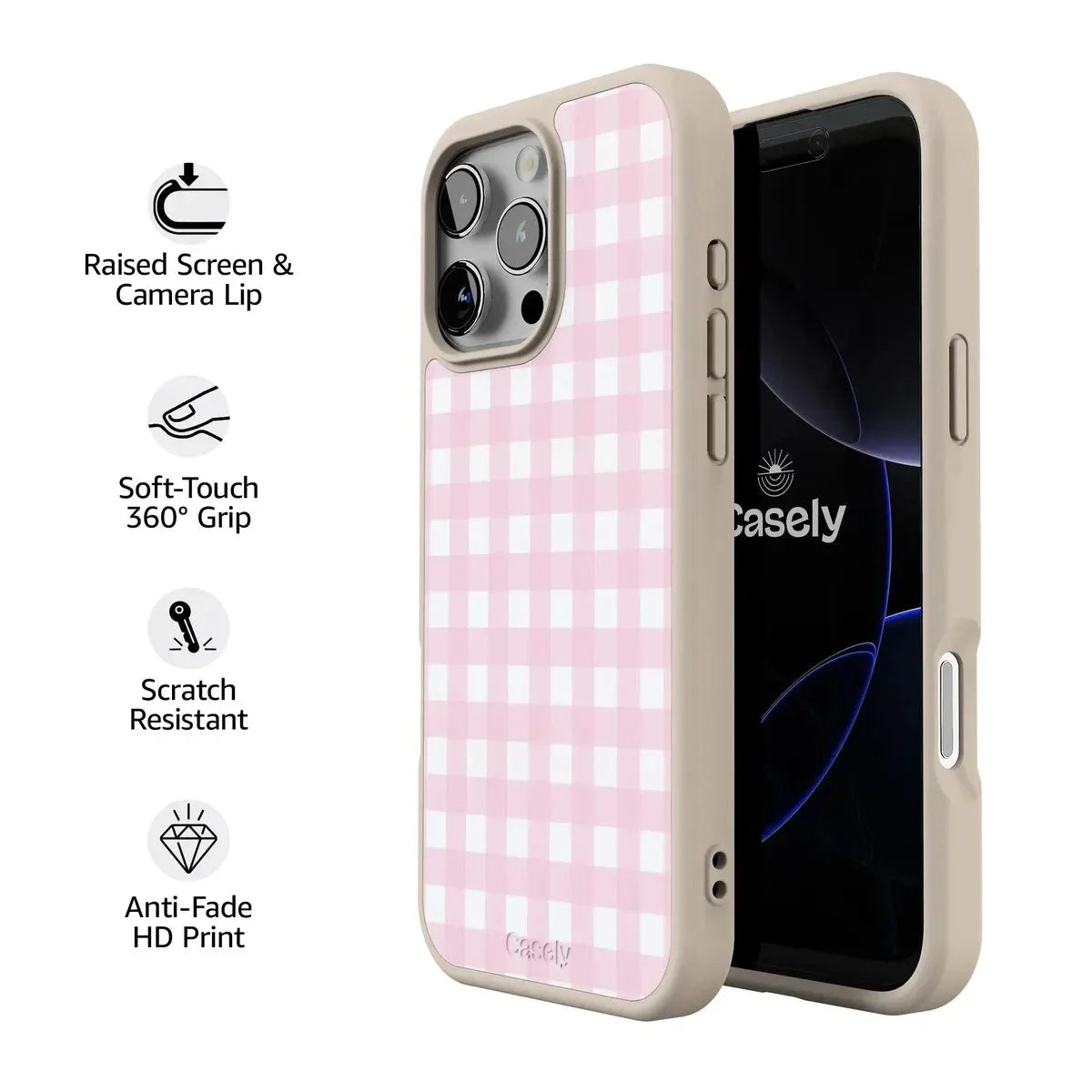 Pink Plaid | Sunday Best Case Phone Case get.casely