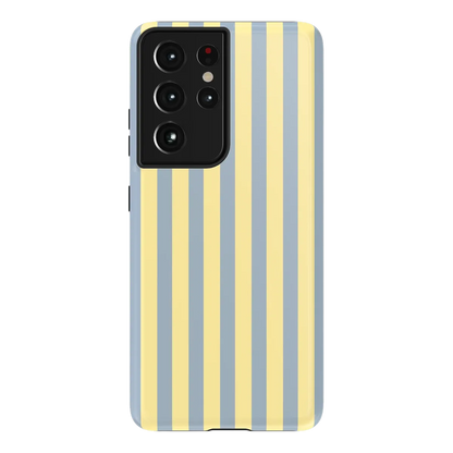 Coastline Stripes | Blue & Yellow Case - Galaxy S21 Ultra