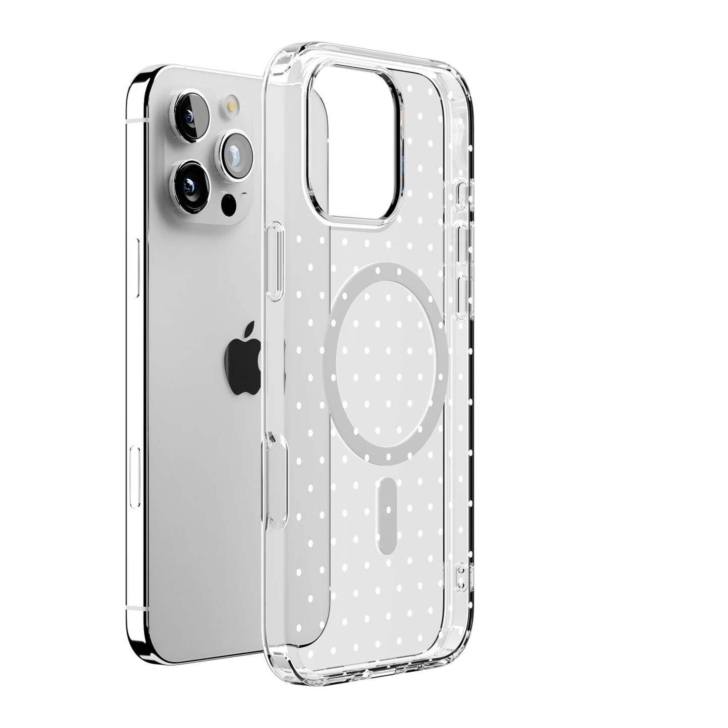 On the Dot | White Polka Dot Case