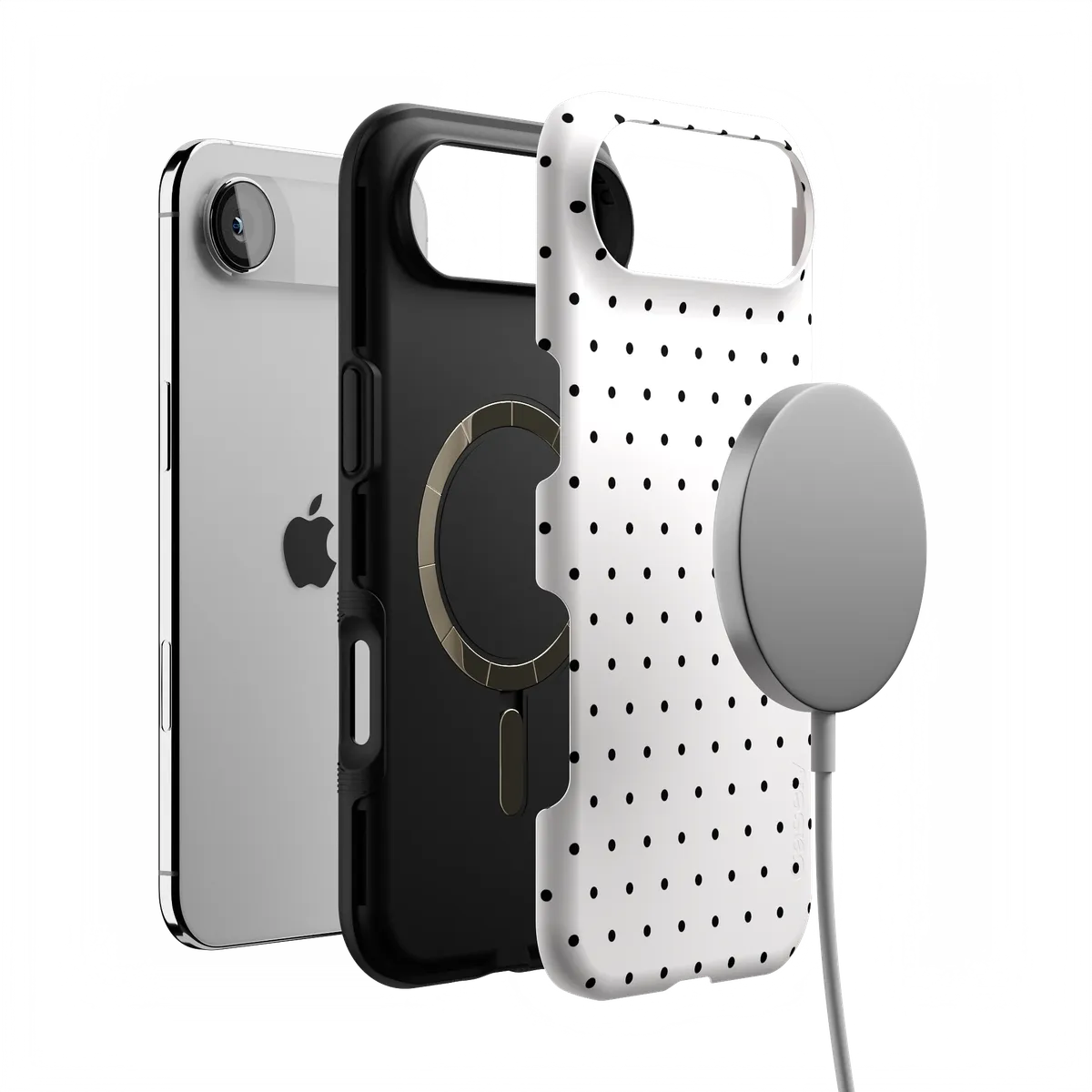 On the Dot | Black Polka Dot Case