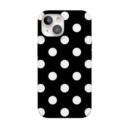Polka Dots | High Contrast Design Case Phone Case Casetry Classic + MagSafe® iPhone 15