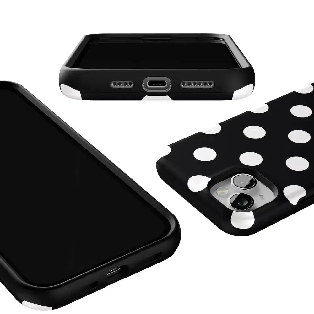 Polka Dots | High Contrast Design Case Phone Case Casetry