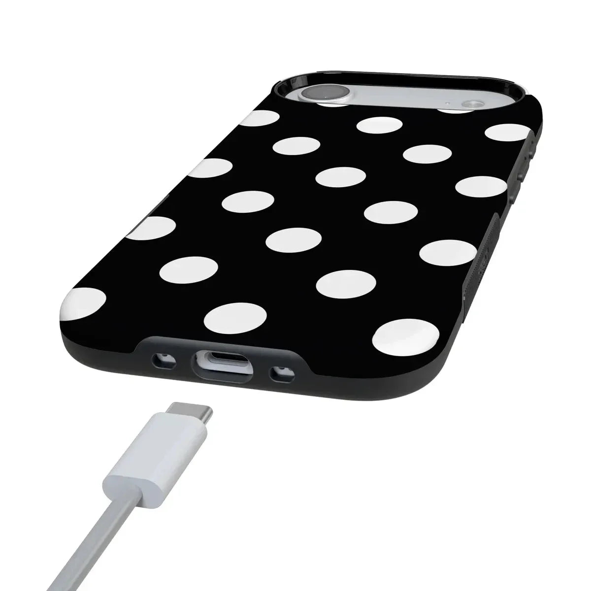 Polka Dots | High Contrast Design Case Phone Case Casetry