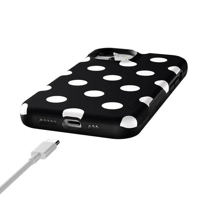 Polka Dots | High Contrast Design Case Phone Case Casetry
