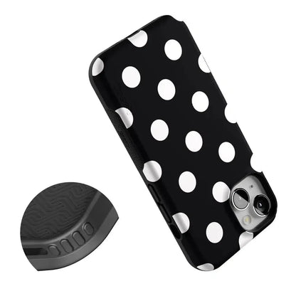 Polka Dots | High Contrast Design Case Phone Case Casetry