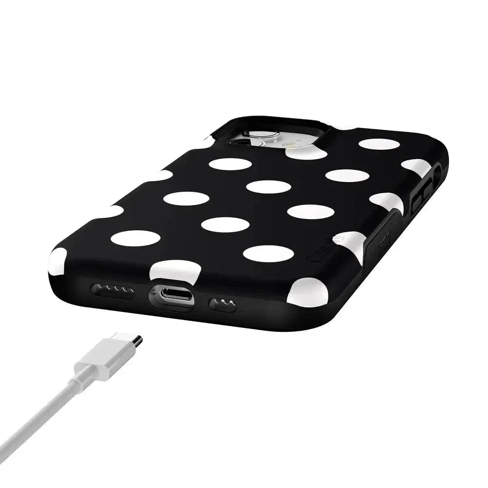 Polka Dots | High Contrast Design Case Phone Case Casetry
