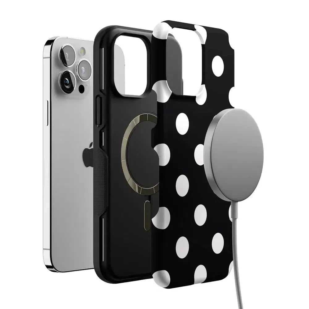 Polka Dots | High Contrast Design Case Phone Case Casetry