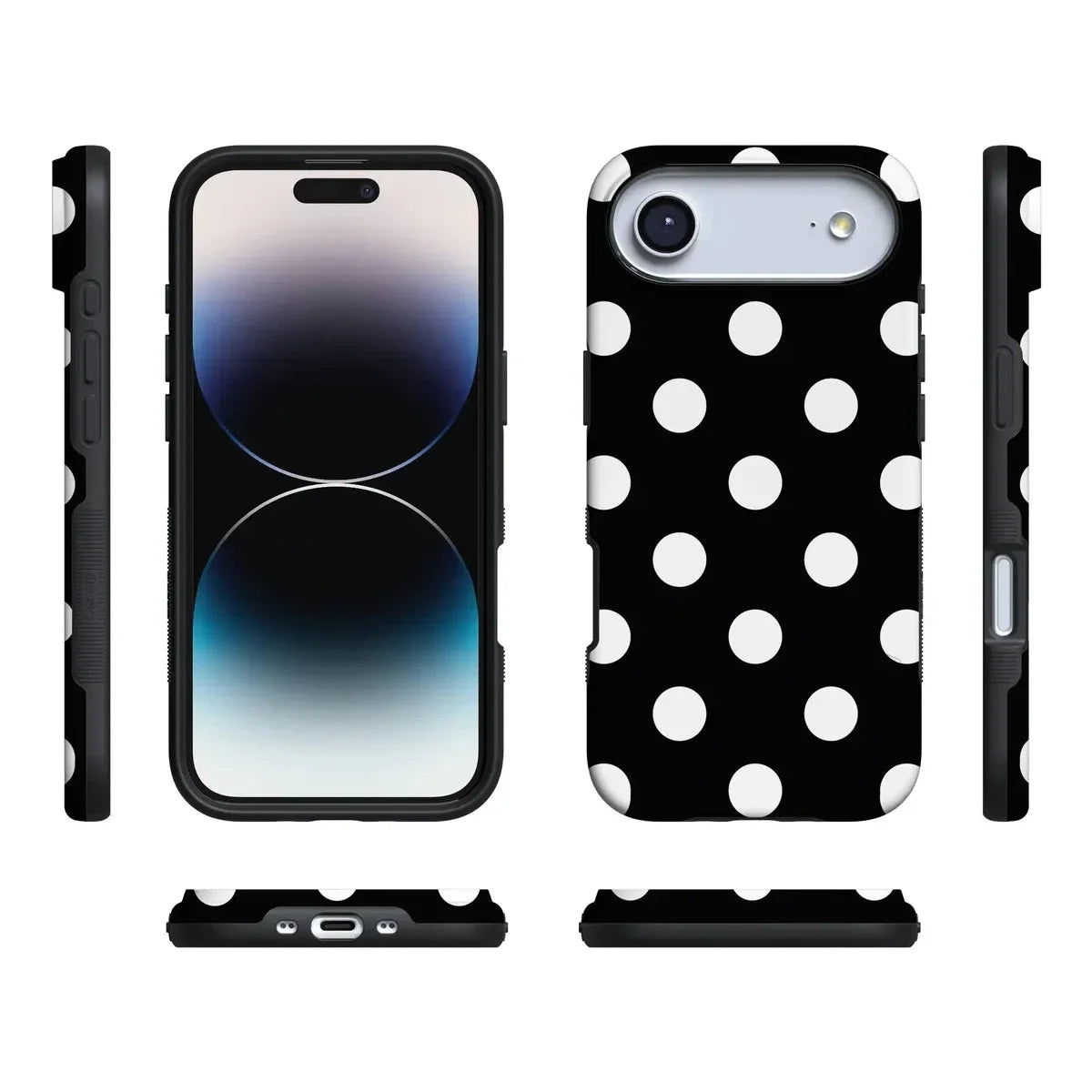 Polka Dots | High Contrast Design Case Phone Case Casetry