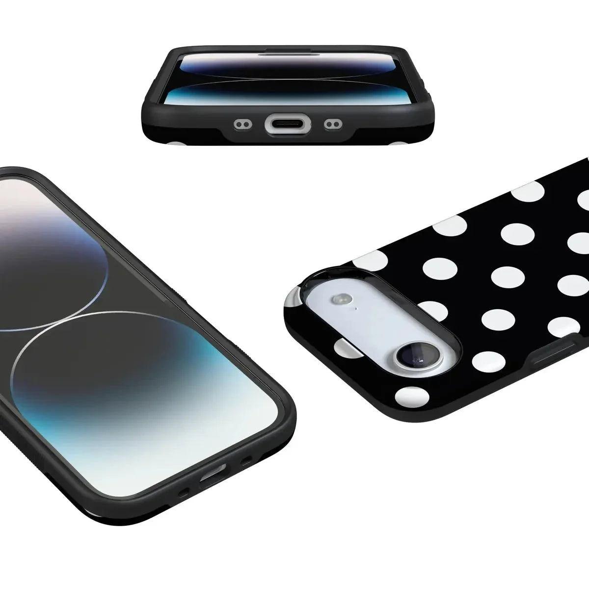 Polka Dots | High Contrast Design Case Phone Case Casetry