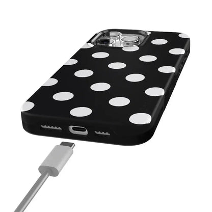 Polka Dots | High Contrast Design Case Phone Case Casetry