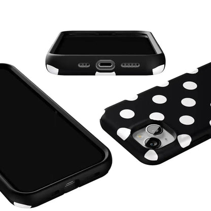 Polka Dots | High Contrast Design Case Phone Case Casetry