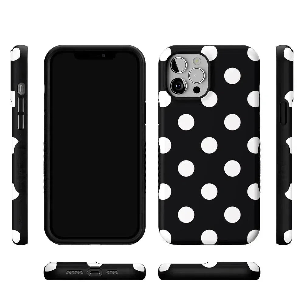 Polka Dots | High Contrast Design Case Phone Case Casetry