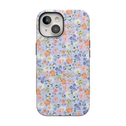 Poppy Meadows | Pastel Floral Case iPhone Case get.casely Bold Flex + MagSafe® iPhone 15 Plus