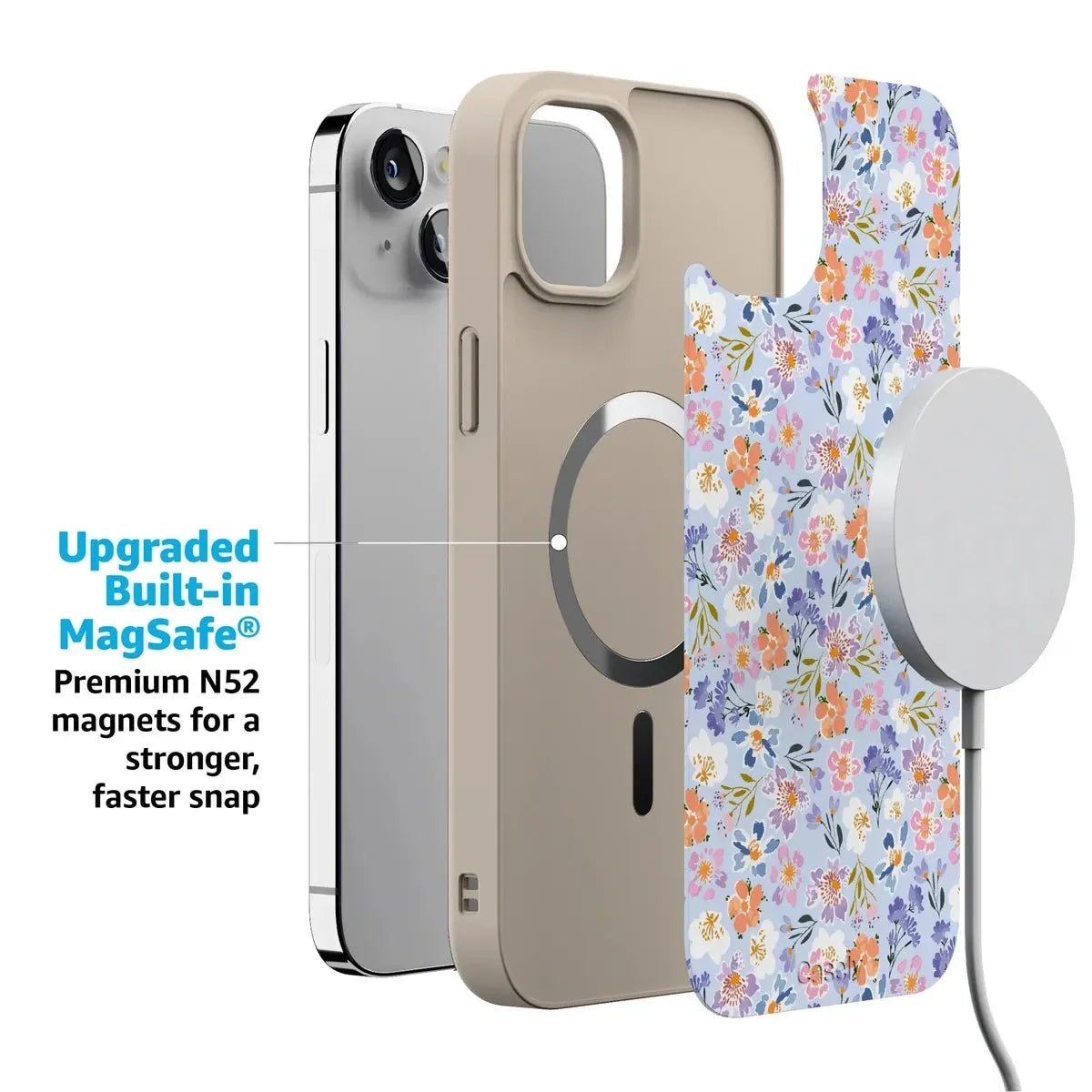 Poppy Meadows | Pastel Floral Case iPhone Case get.casely