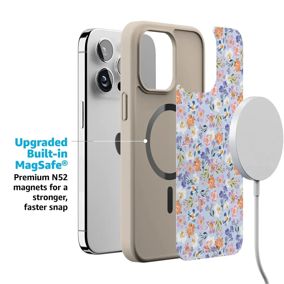 Poppy Meadows | Pastel Floral Case iPhone Case get.casely