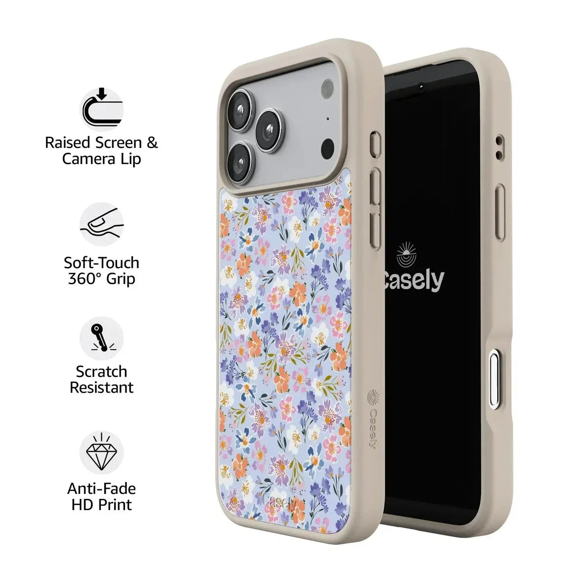 Poppy Meadows | Pastel Floral Case iPhone Case get.casely