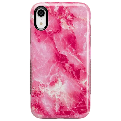 Pretty in Pink | Hot Pink Marble Case iPhone Case get.casely Bold iPhone XR